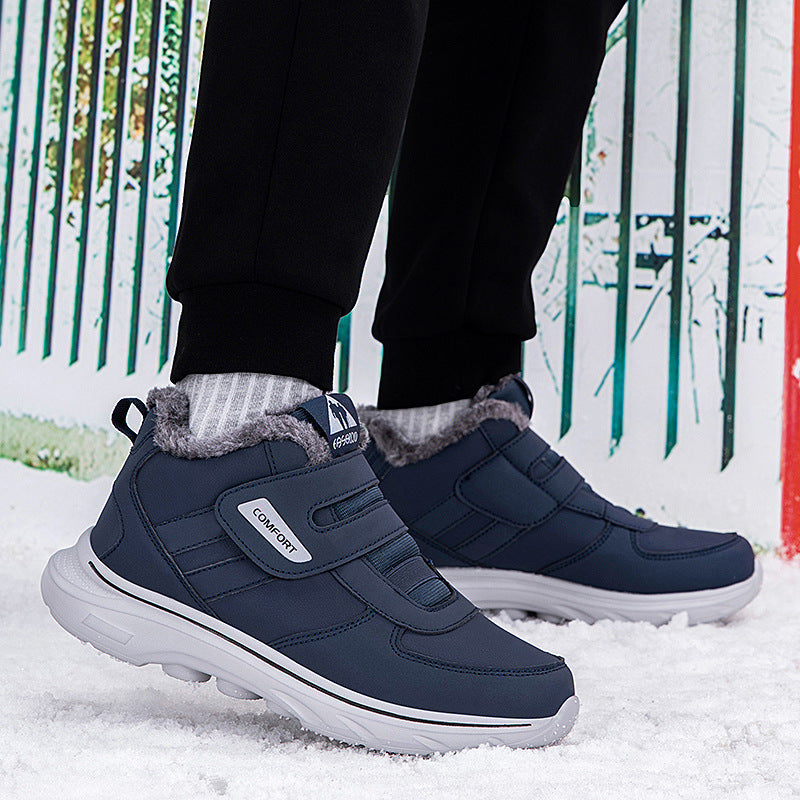 Damen isolierte Winter-Sneaker mit praktischem Klettverschluss und weichem Innenfutter R&B
