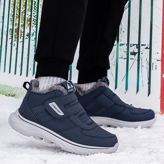 Damen isolierte Winter-Sneaker mit praktischem Klettverschluss und weichem Innenfutter R&B
