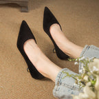 Damen Spitze High Heels mit modischer Leoparden-Optik und elegantem Blockabsatz R&B