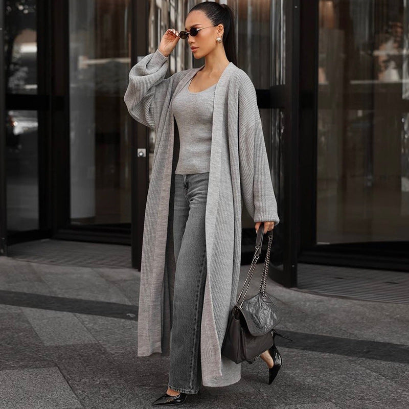 Damen lässiger Strickmantel R&B