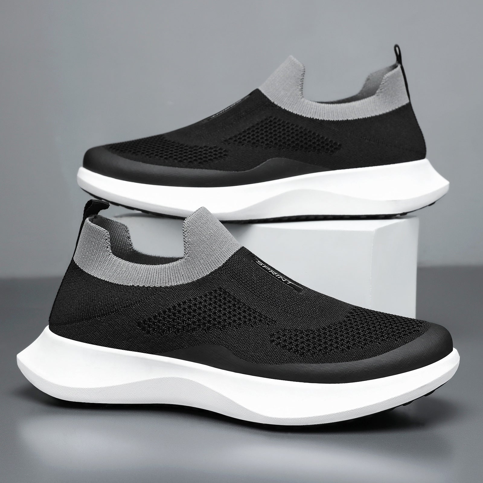 Damen Freizeit-Sneaker mit elastischem Mesh-Obermaterial von R&B