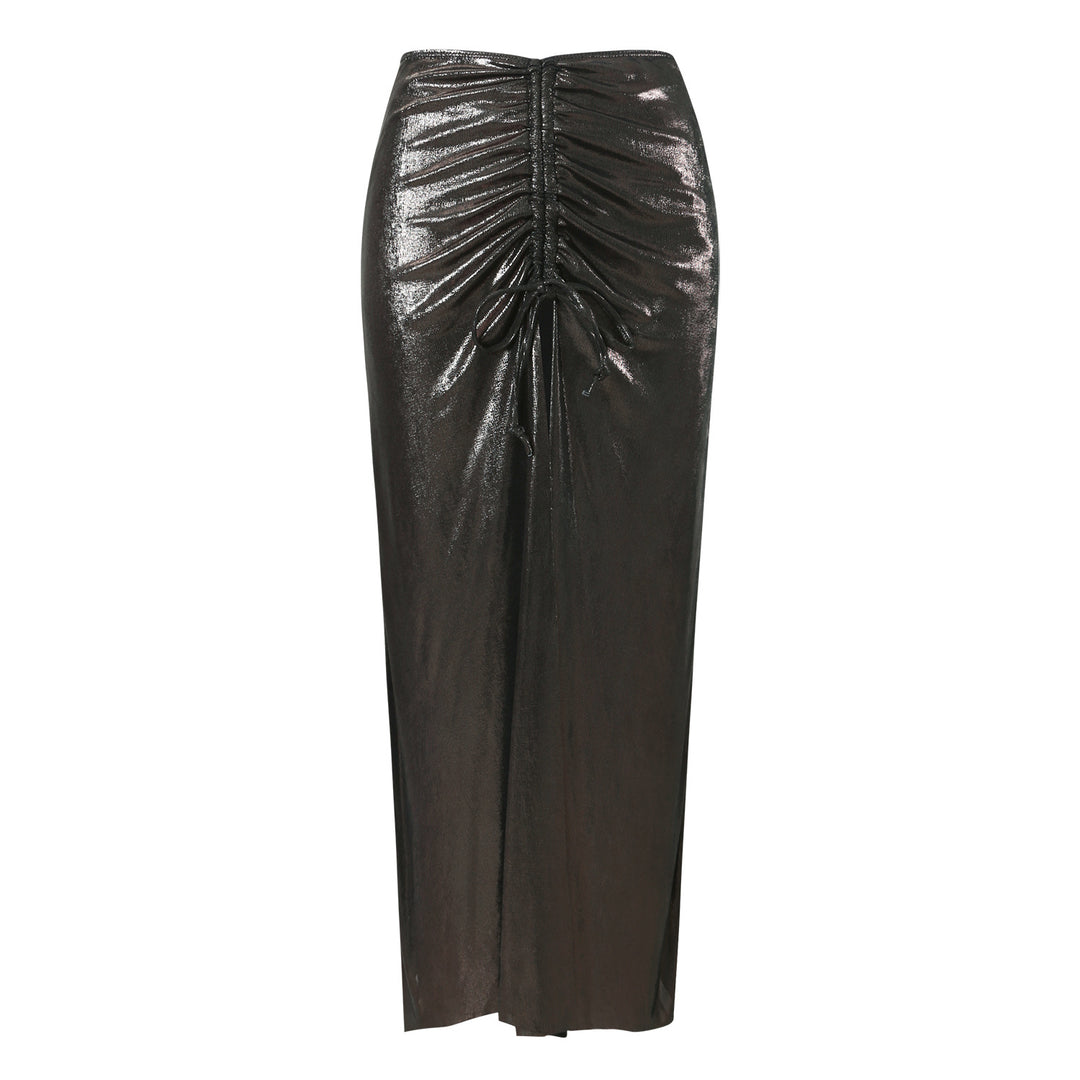 Damen Einteiler Badeanzug mit stilvollen Drapierungen und Perlendetails R&B