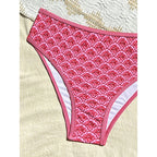 Damen Hochgeschnittener Bikini mit gepolstertem Oberteil und elastischem Höschen R&B