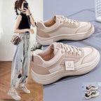 Damen Sportliche Sneaker mit gepolsterter Innensohle und modischem Materialmix
