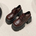 Damen Elegante Chunky Schuhe mit Schnallenverschluss und robuster Sohlenkonstruktion R&B