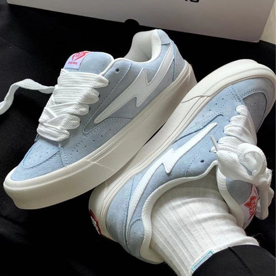 Damen Sportliche Sneaker mit hochwertiger Wildleder- und Mesh-Kombination R&B