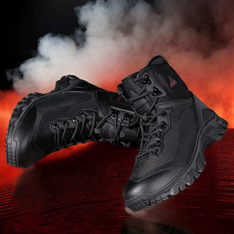 Herren Hochleistungs Trekkingstiefel mit rutschfester Sohle und atmungsaktivem Obermaterial R&B