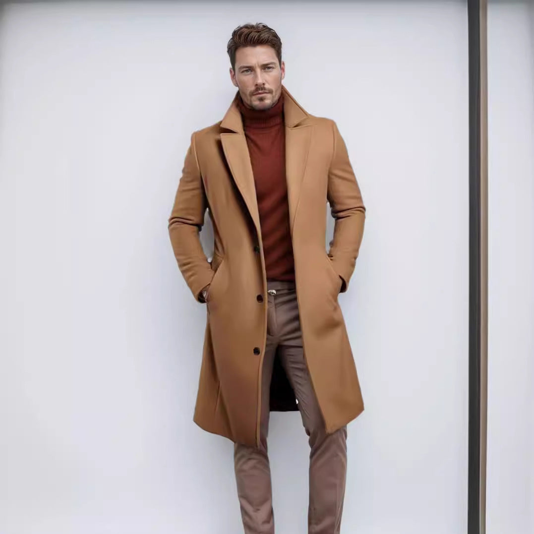 Herren schicker Mantel mit strukturiertem Obermaterial R&B