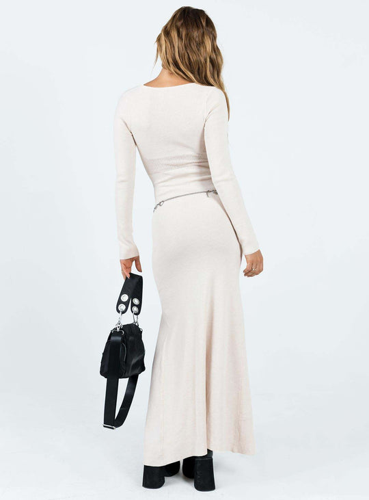 Damen figurbetontes Maxikleid mit elegantem Schlitz und langem Arm R&B