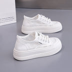 Damen Sneakers mit floralem Spitzen-Obermaterial und modischem Plateau R&B