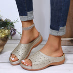 Damen Clogs mit perforiertem Obermaterial und ergonomischer Fußbettung R&B