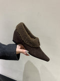 Damen Stiefeletten mit kuscheligem Kunstfellkragen und eleganter Form R&B
