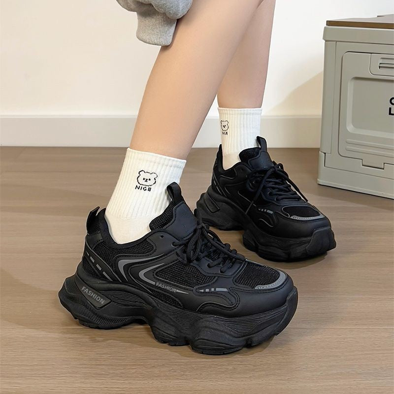 Damen Modische Chunky Sneakers mit dämpfendem Komfort und atmungsaktivem Obermaterial R&B