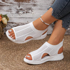 Damen atmungsaktive Badeschuhe mit rutschfester Sohle und elastischem Knöchelansatz R&B
