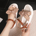 Damen Sandalen mit großem Schleifendetail und komfortablem Fußbett R&B
