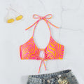 Damen Triangel-Bikinioberteil mit trendigem ZR&Bra-Design R&B