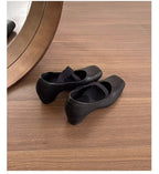 Damen Ballerinas mit gepolsterter Innensohle und elastischem Riemen R&B