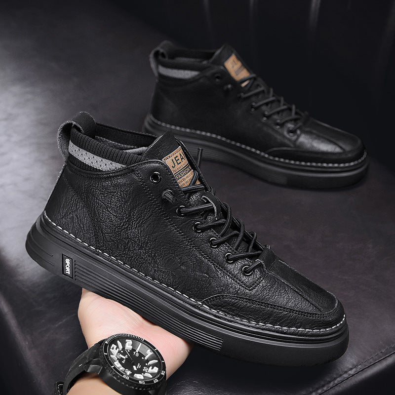Damen modische High-Top Stiefel mit strapazierfähigem Obermaterial und komfortabler Sohle