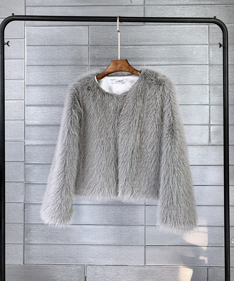 R&BMode | Eleganter Kurzmantel Aus Kunstpelz