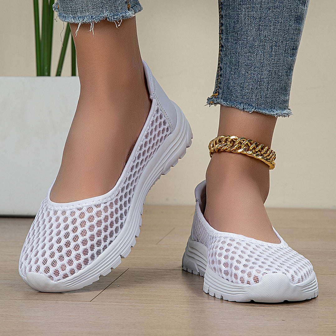 Damen Bequeme Freizeitschuhe mit atmungsaktiver Mesh-Oberfläche R&B