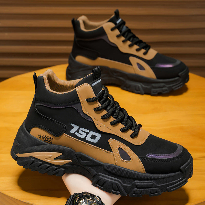 Herren Sportliche Chunky Sneakers mit rutschfester Sohle und verstärktem Knöchel R&B