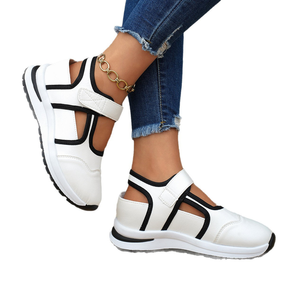 Damen sportliche Freizeitschuhe mit verstellbarem Klettverschluss R&B
