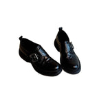 Damen elegante und komfortable Mokassins mit modischen Schnallen R&B