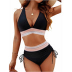 Damen Triangel-Bikini mit verstellbaren Riemen und moderner Rüschenoptik R&B