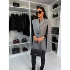 Damen zweireihiger Cape Blazer
