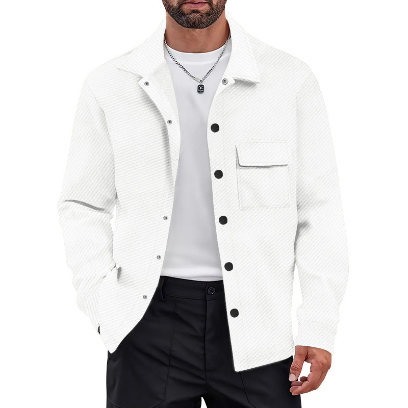 Herren Freizeitjacke mit strukturiertem Design und praktischen Brusttaschen R&B