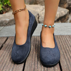 Damen Wedge-Ballerinas mit komfortabler Fußbettung und elegantem Design R&B