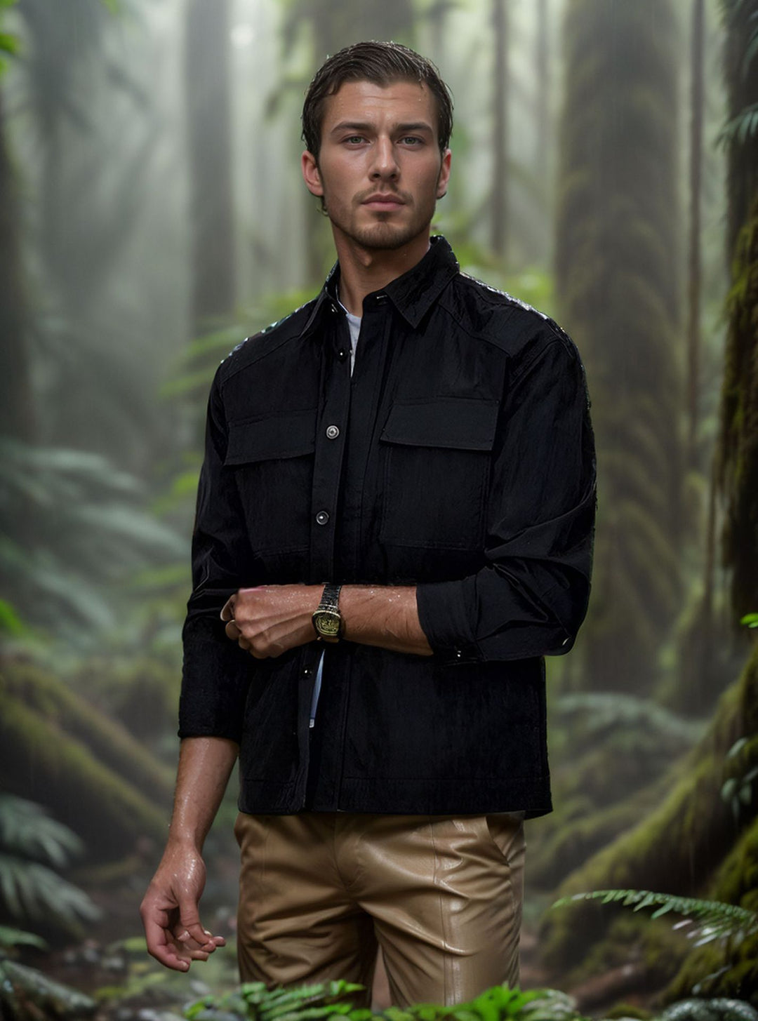 Herren lässige Sommerjacke mit Windschutz R&B