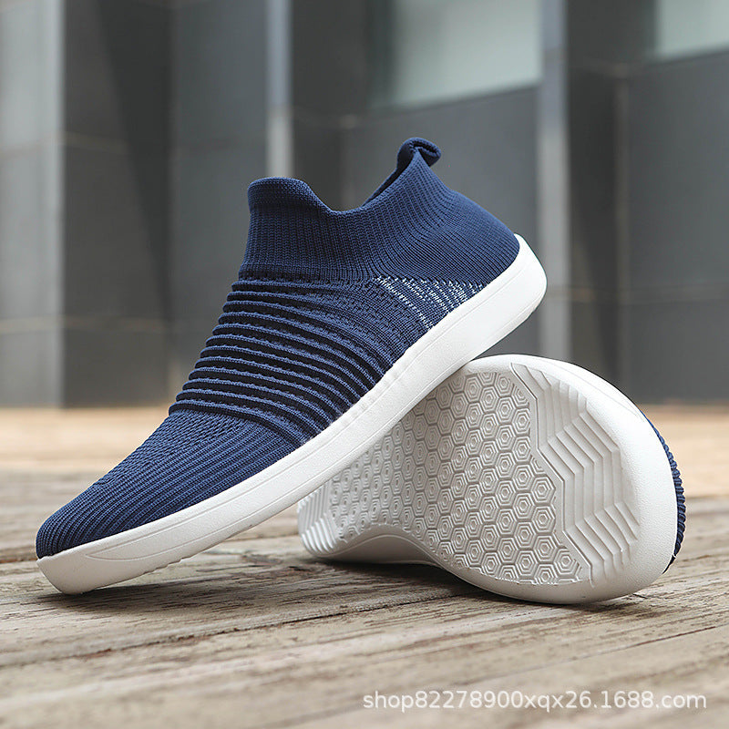 Unisex nan sockenähnlicher Stricksneaker mit elastischem Schaft und rutschfester Gummisohle R&B