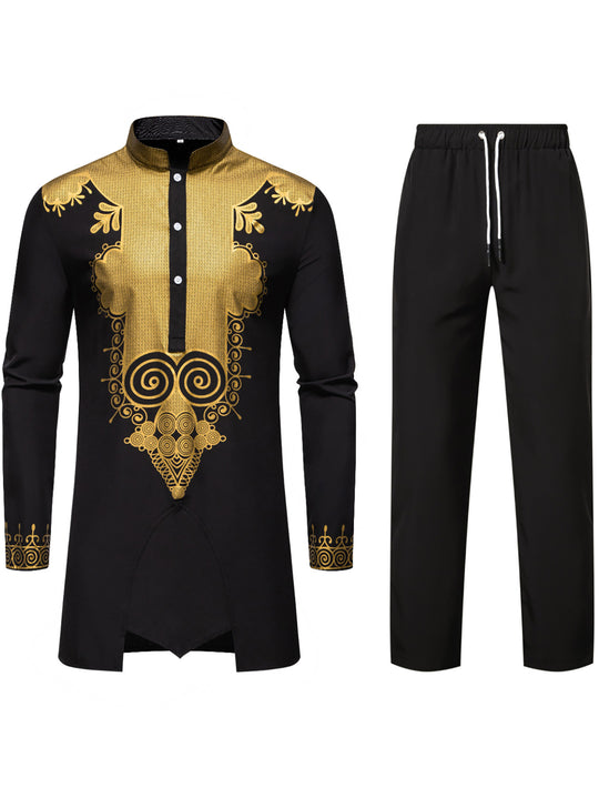 Herren elegantes Kombi-Outfit mit dekorativen Verzierungen R&B