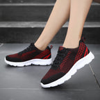 Damen Sportliche Netzsneaker mit atmungsaktivem Obermaterial und dämpfender Sohle