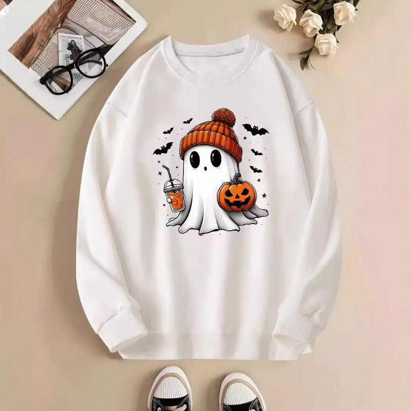 Damen Sweatshirt mit Halloween-Motiv R&B