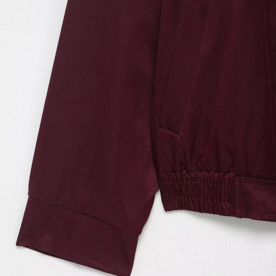 Damen modische Übergangsjacke mit seitlichem Reißverschluss und taillierbarem Kordelzug R&B