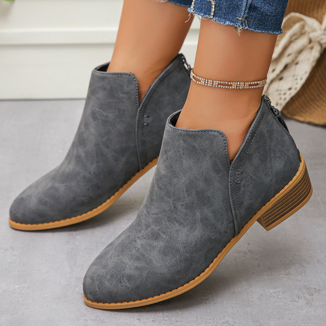 Damen Chelsea-Stiefel mit seitlichem Reißverschluss und komfortabel gepolsterter Innensohle R&B