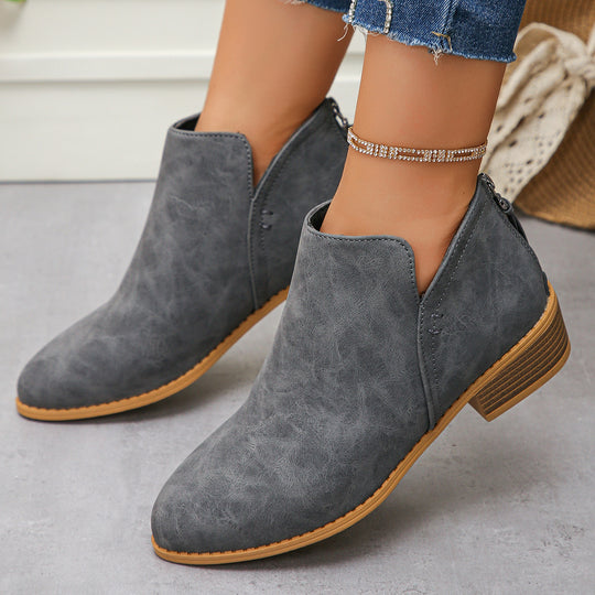 Damen Chelsea-Stiefel mit seitlichem Reißverschluss und komfortabel gepolsterter Innensohle R&B