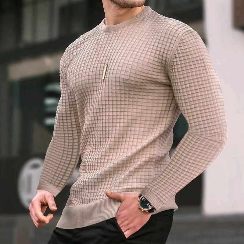 Herren Strickpullover mit strukturiertem Muster R&B