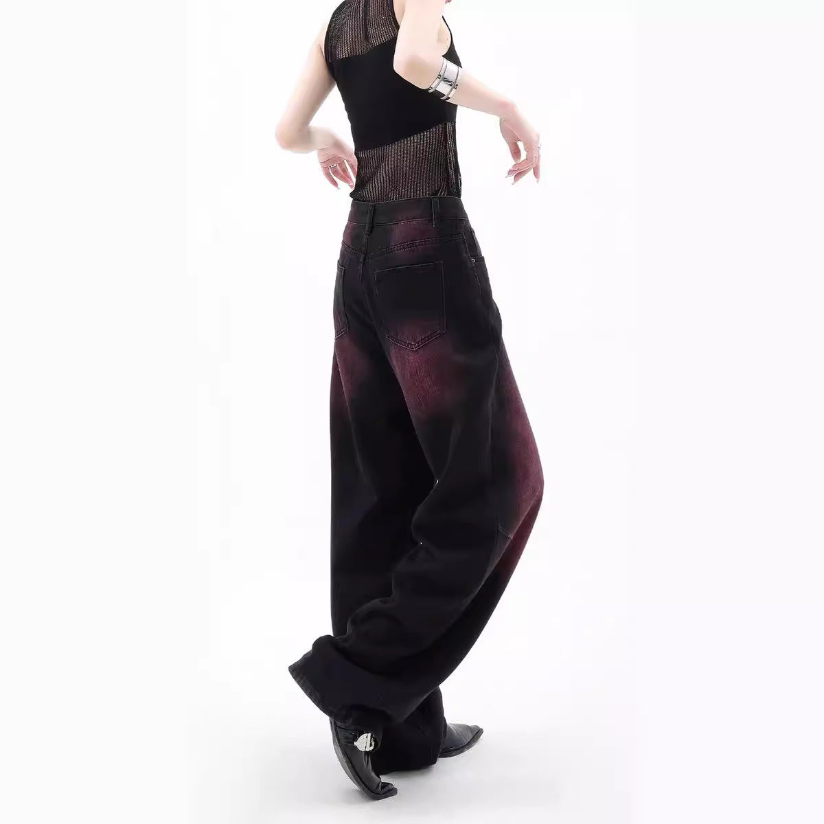 Damen Weite Jeans R&B