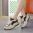 Damen Sportliche Chunky Sneakers mit atmungsaktiver Mesh-Oberfläche und gepolsterter Sohle R&B