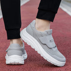 Damen komfortable Slip-On Sneakers mit elastischem Klettverschluss R&B