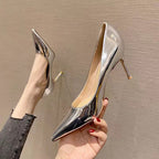 Damen Elegante spitze High Heels mit glänzender Oberfläche und komfortabler Innenpolsterung R&B