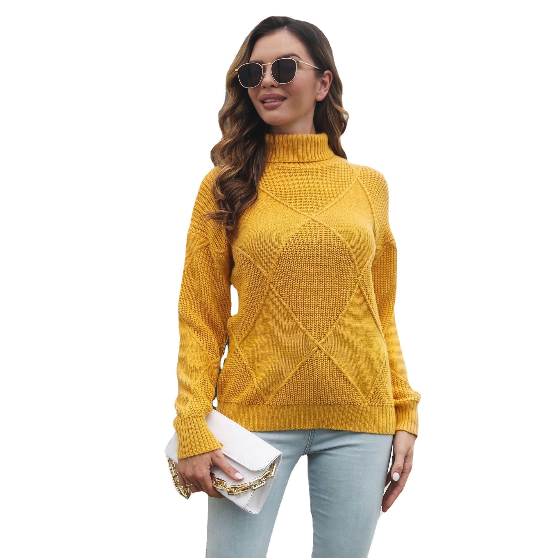 Damen Strickpullover mit modischem Strukturdesign R&B