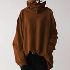 R&B | Trendy Unifarbener Rollkragenpullover