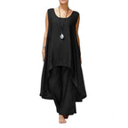 Damen Fließendes Tunika Maxi Overall R&B