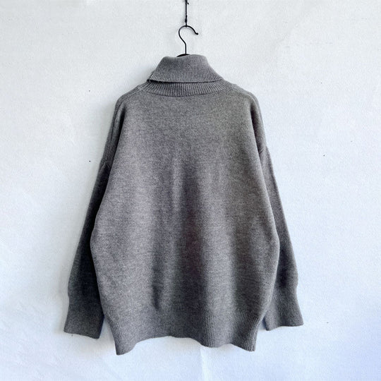 R&B | Einfarbiger Warmer Strickpullover Für Alltag