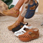 Damen Atmungsaktive Riemensandalen mit verstellbarem Riemendesign und ergonomischem Fußbett R&B