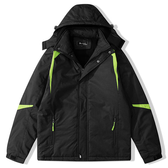 Damen isolierte Outdoor-Jacke mit verstellbarer Kapuze R&B